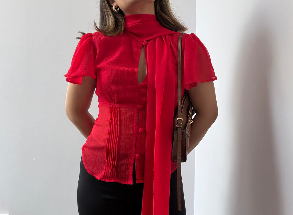 Ophelia Top in Red