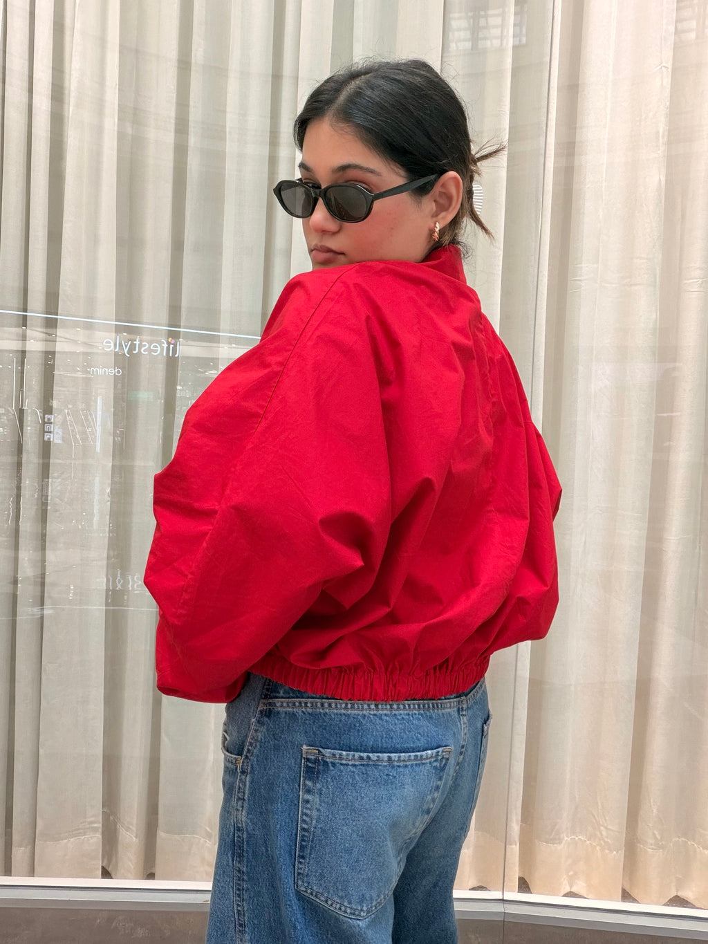 Oversized Jacket-Red