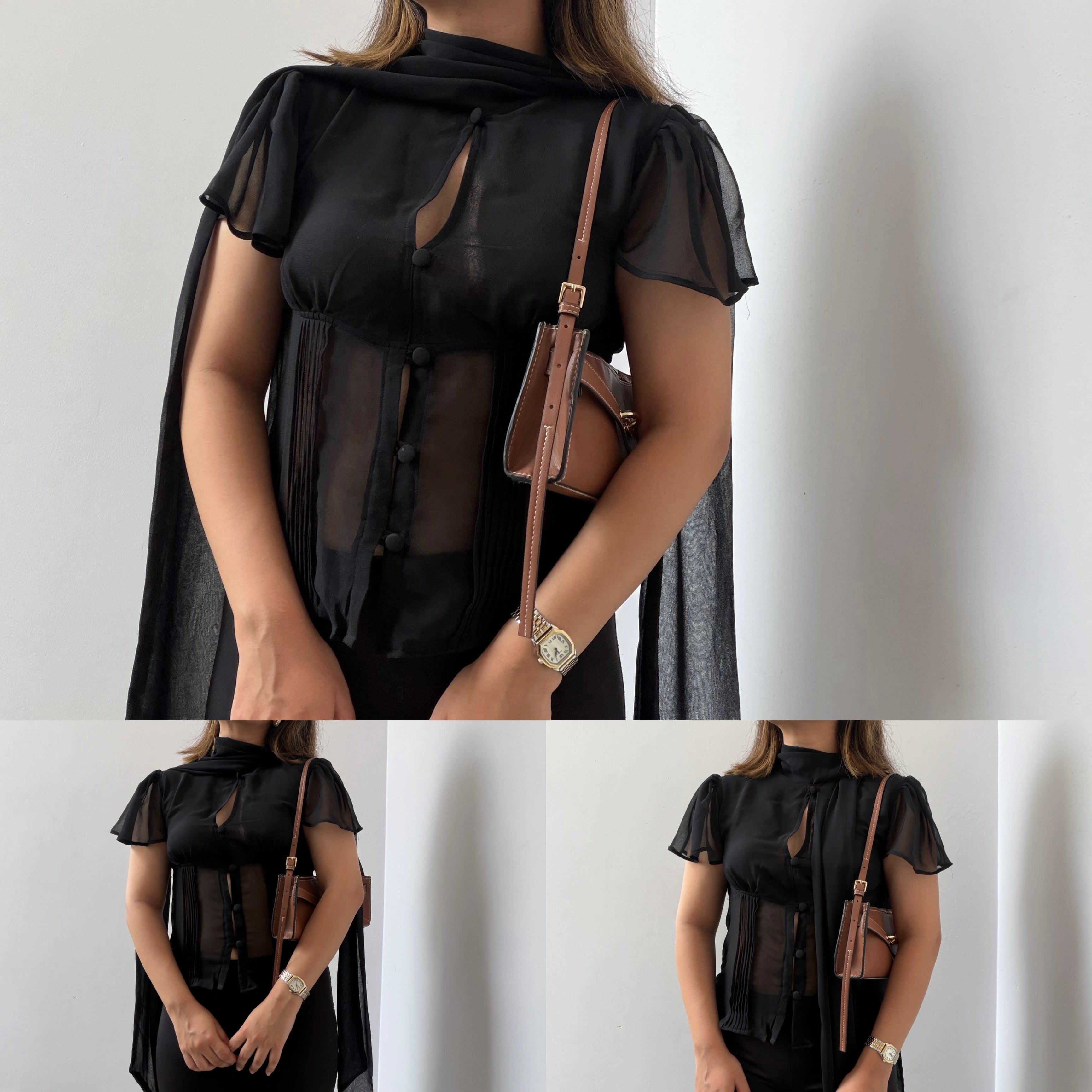 Ophelia Top in Black