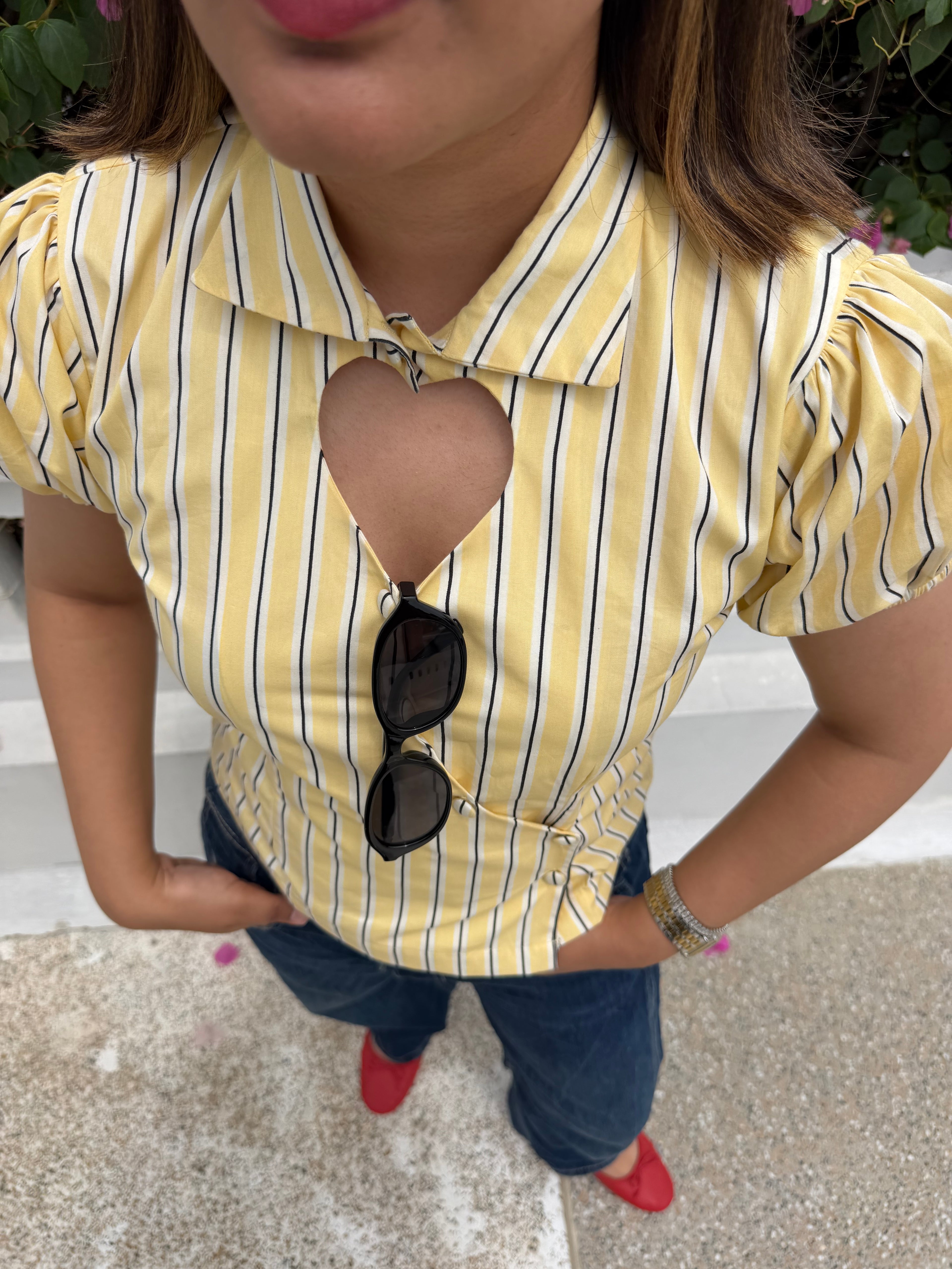 Sabrina Top in Yellow