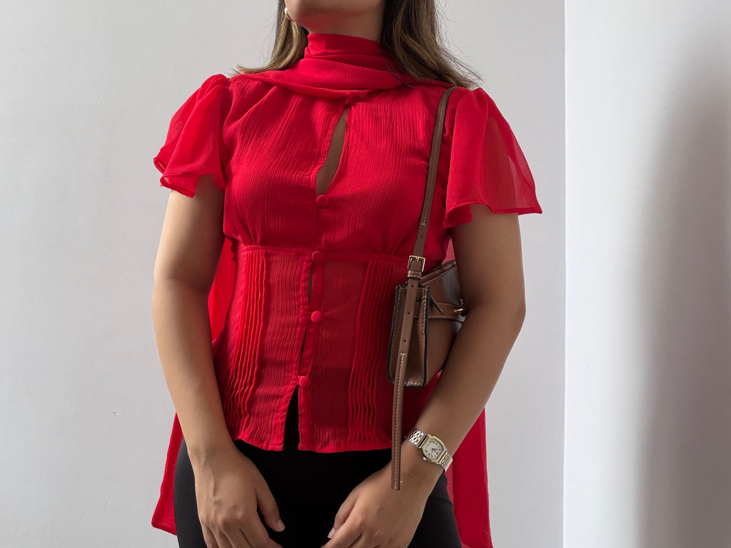 Ophelia Top in Red