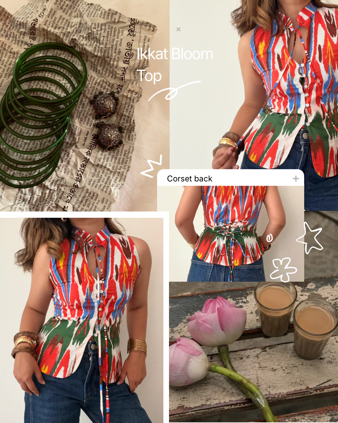 Ikkat Bloom Top