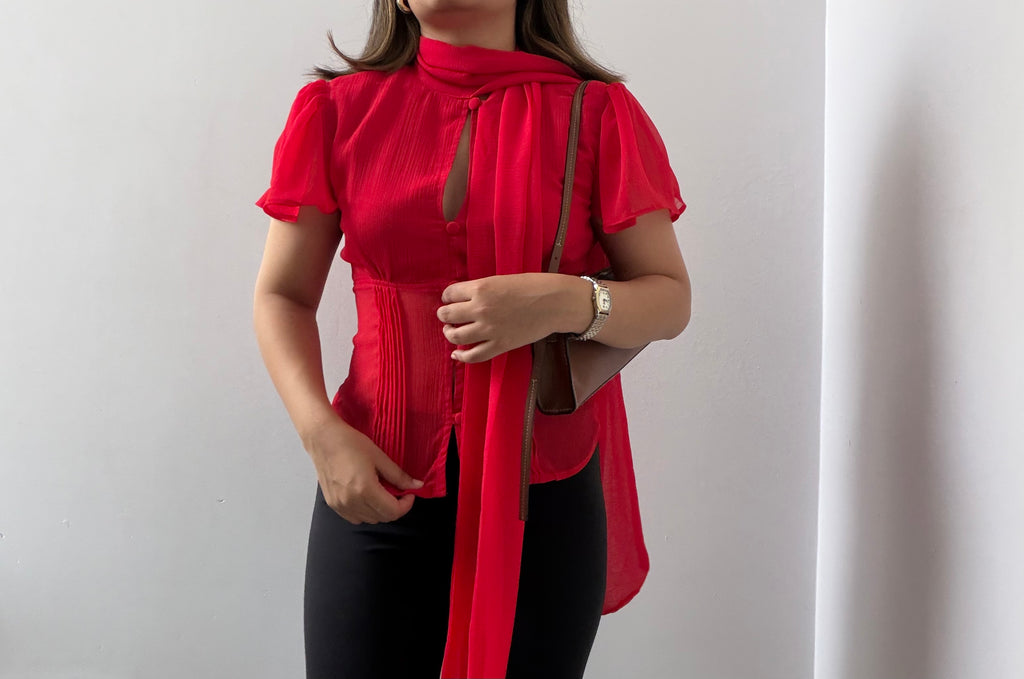 Ophelia Top in Red