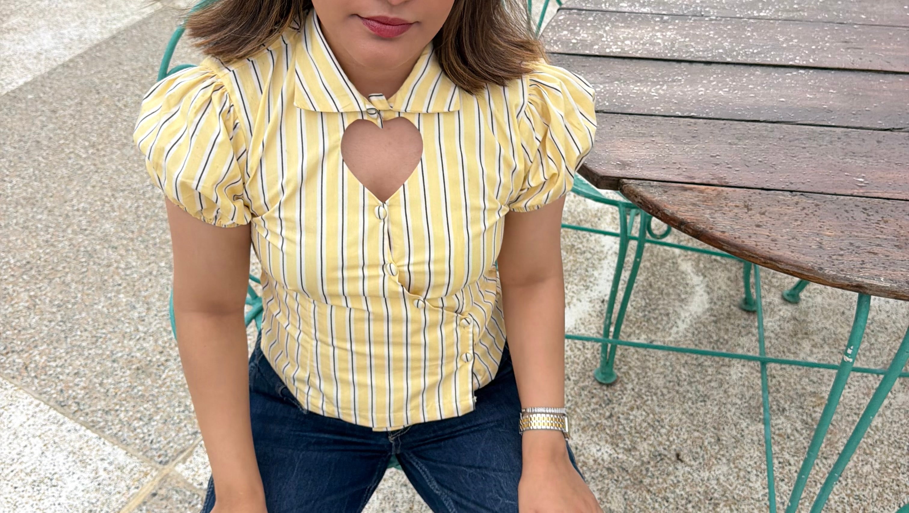 Sabrina Top in Yellow