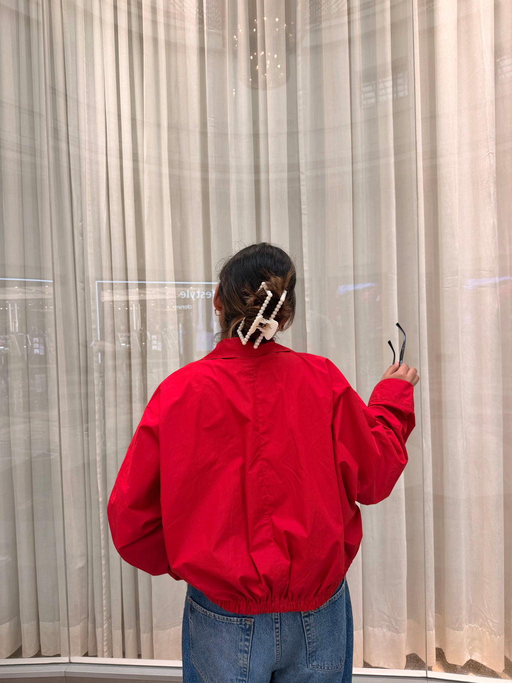 Oversized Jacket-Red