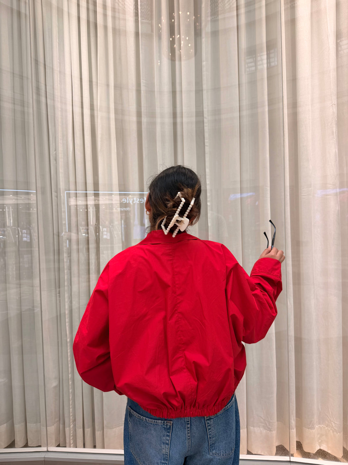 Oversized Jacket-Red