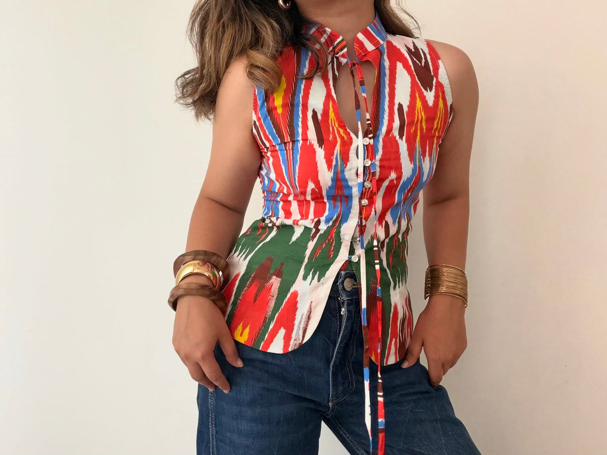 Ikkat Bloom Top