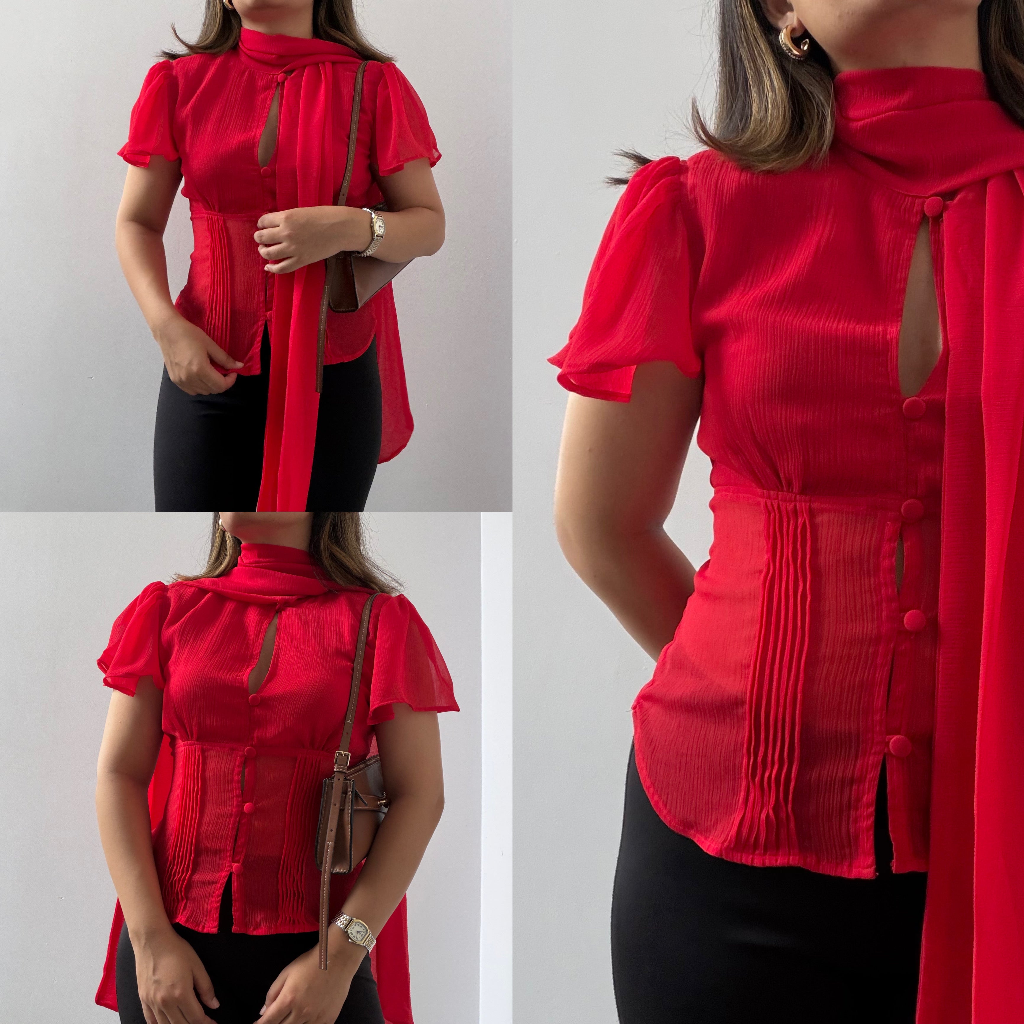 Ophelia Top in Red