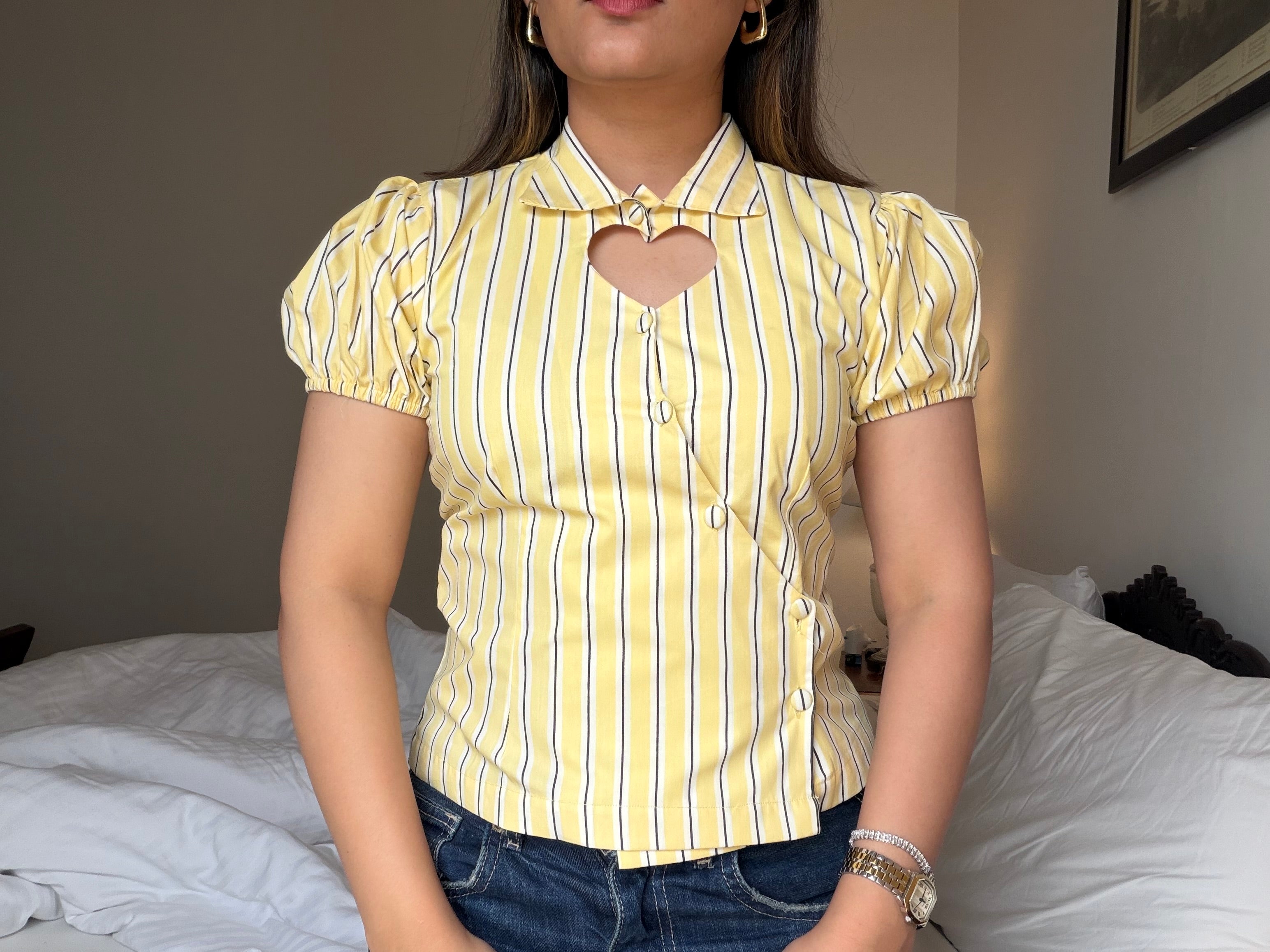 Sabrina Top in Yellow
