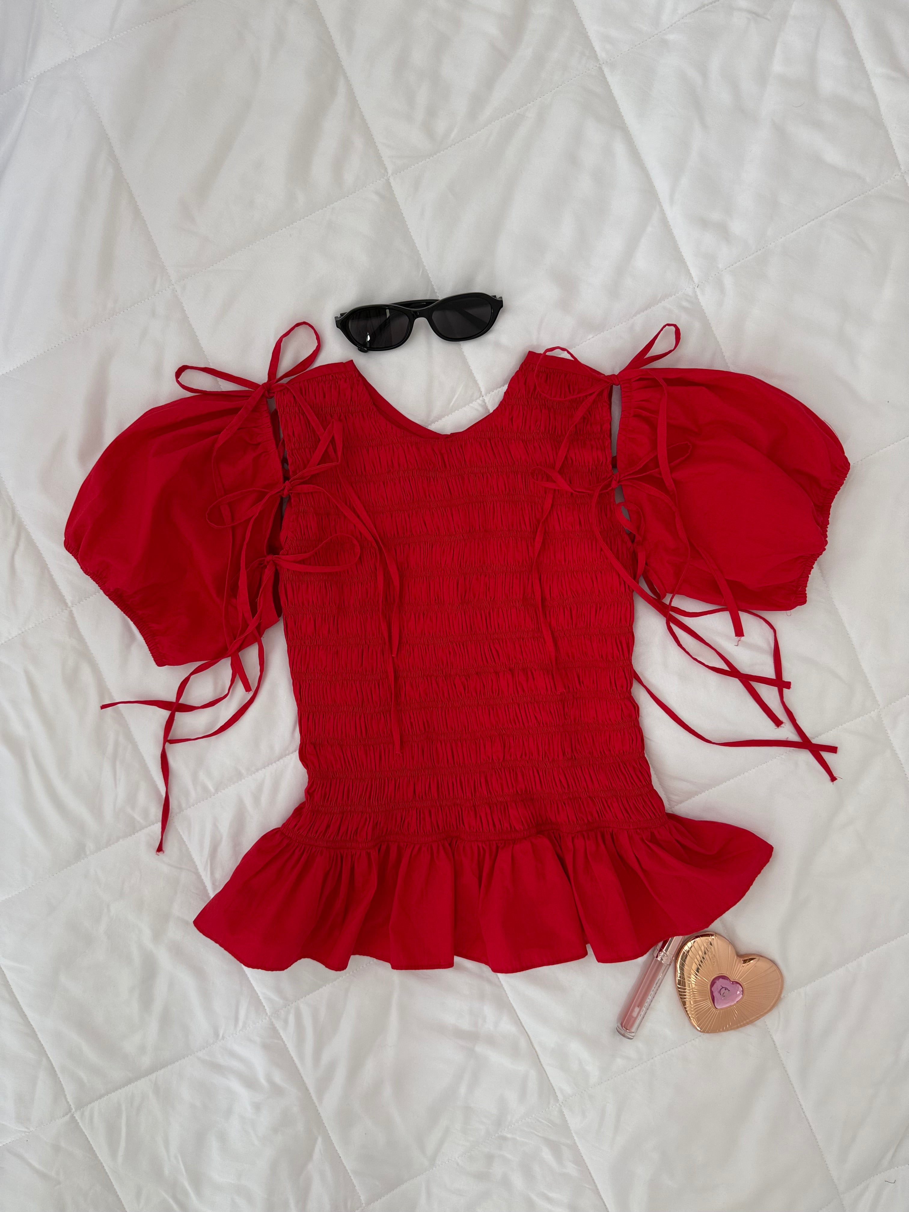 Rosalie Top in Red