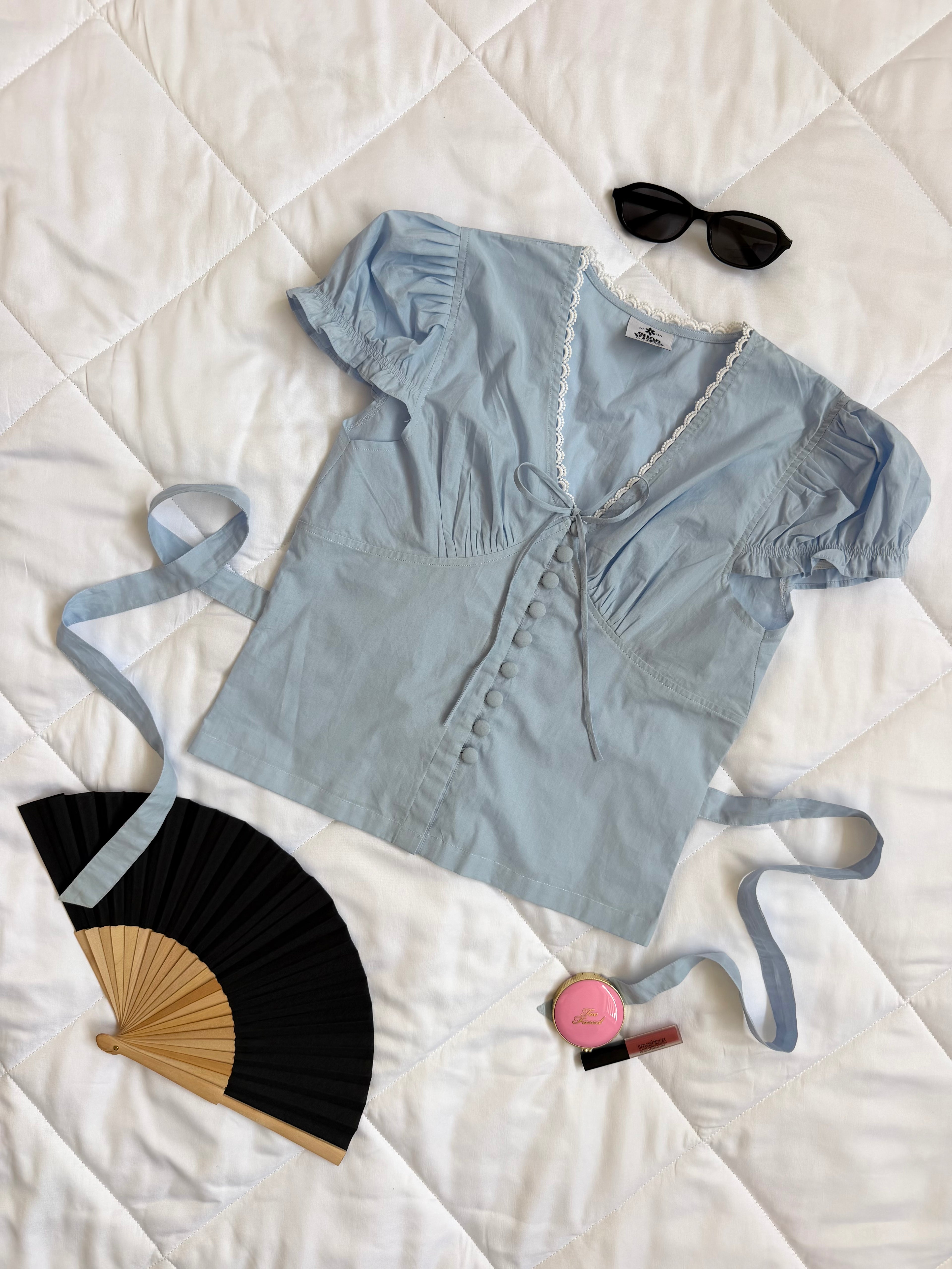Forget-Me-Not Top in Blue