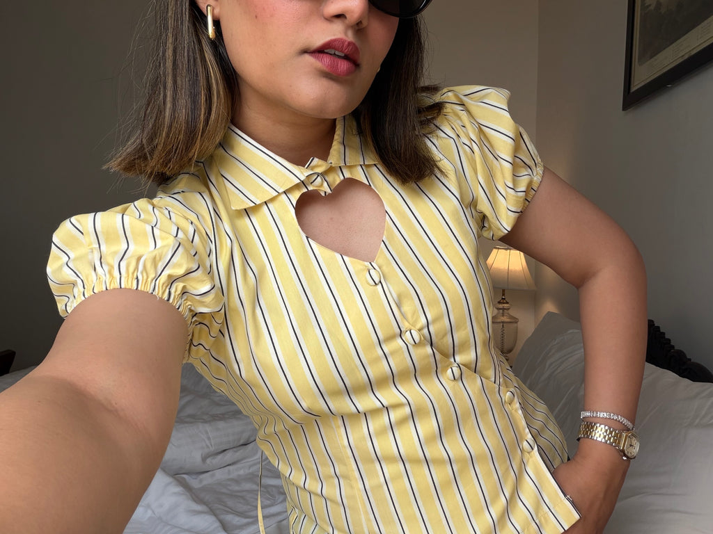Sabrina Top in Yellow