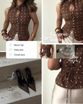 Brow Polka Bloom Top