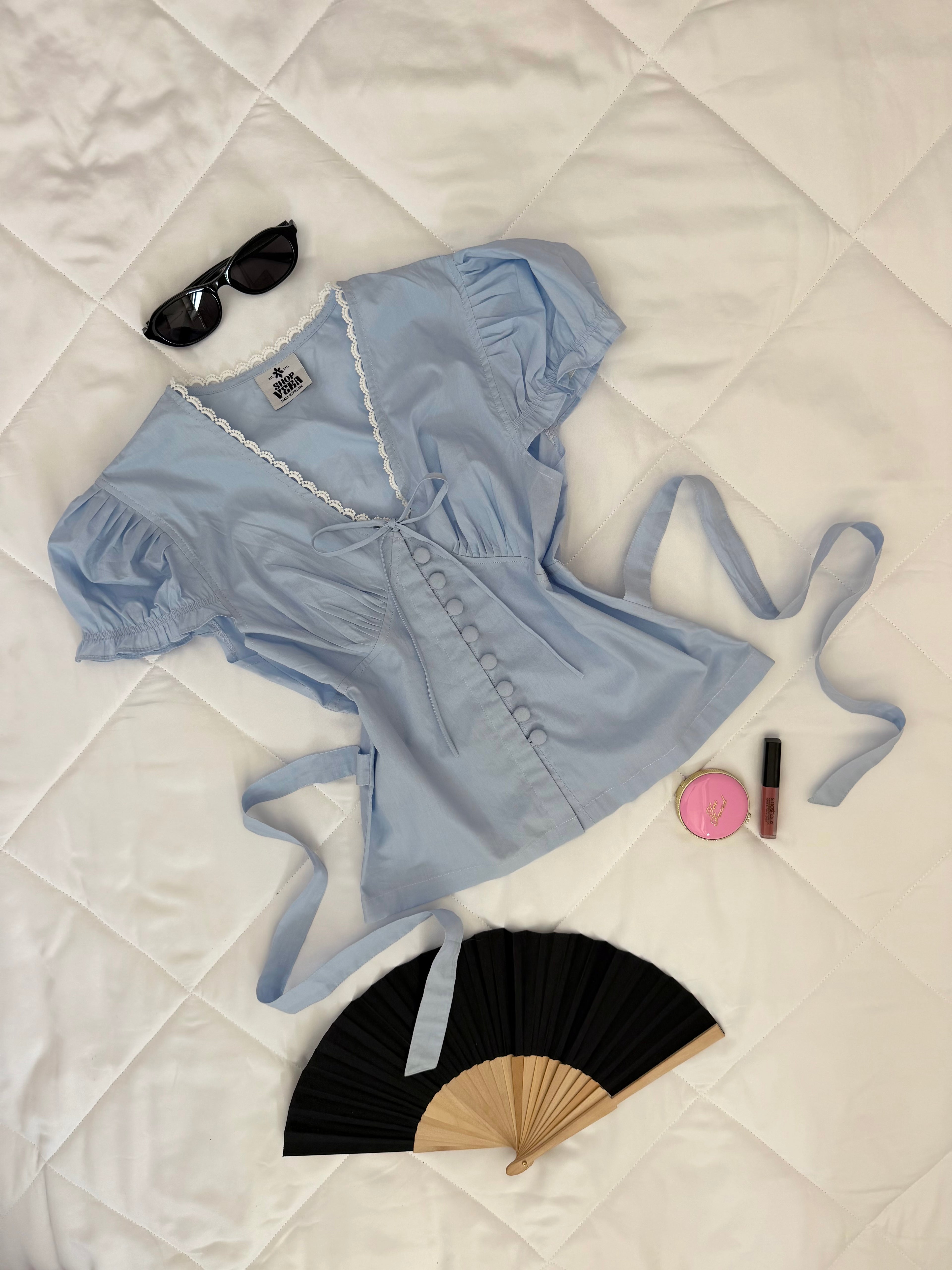 Forget-Me-Not Top in Blue