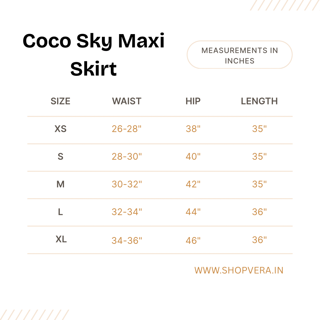 Coco Sky Maxi Skirt