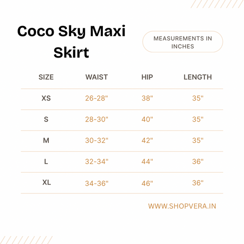 Coco Sky Maxi Skirt
